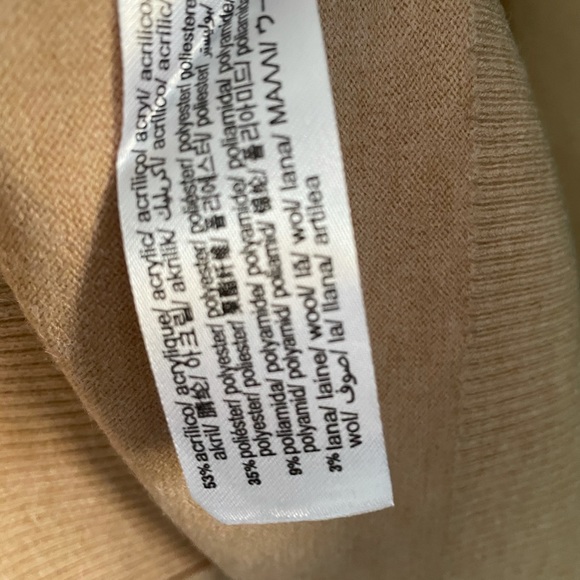 NWOT Zara women’s beige or light caramel cardigan / sweater  medium - Picture 6 of 6
